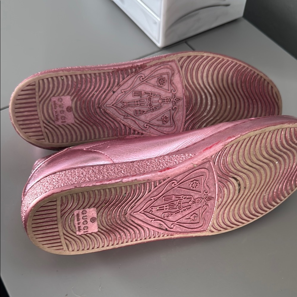 Pink Metallic Women's Sneakers - Picture 6 of 6